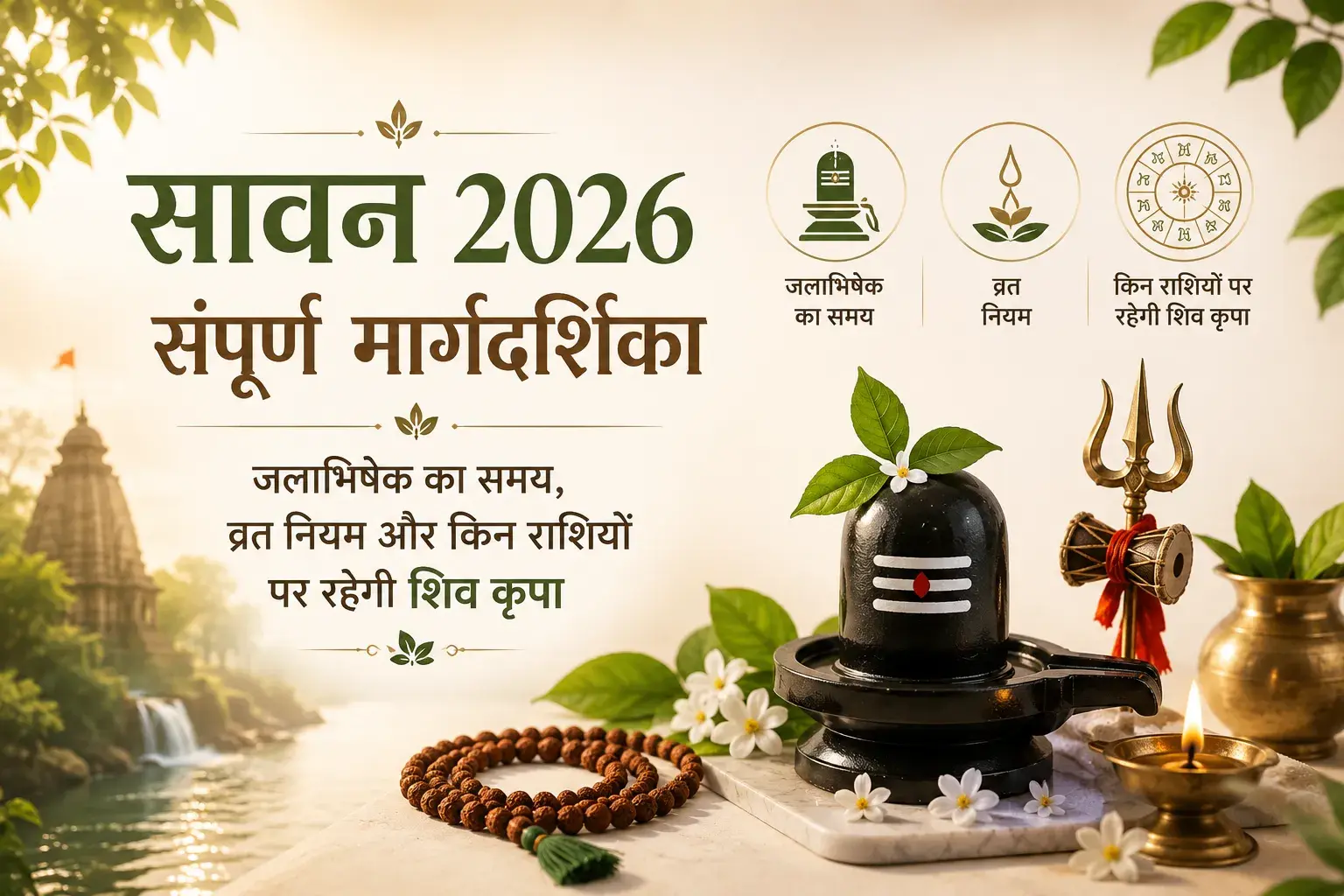 Sawan 2026 Guide: जलाभिषेक का समय, व्रत नियम और किन राशियों पर रहेगी शिव कृपा